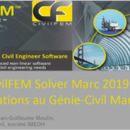 CivilFEM solver Marc – Applications au Génie-Civil Maritime (langue française)